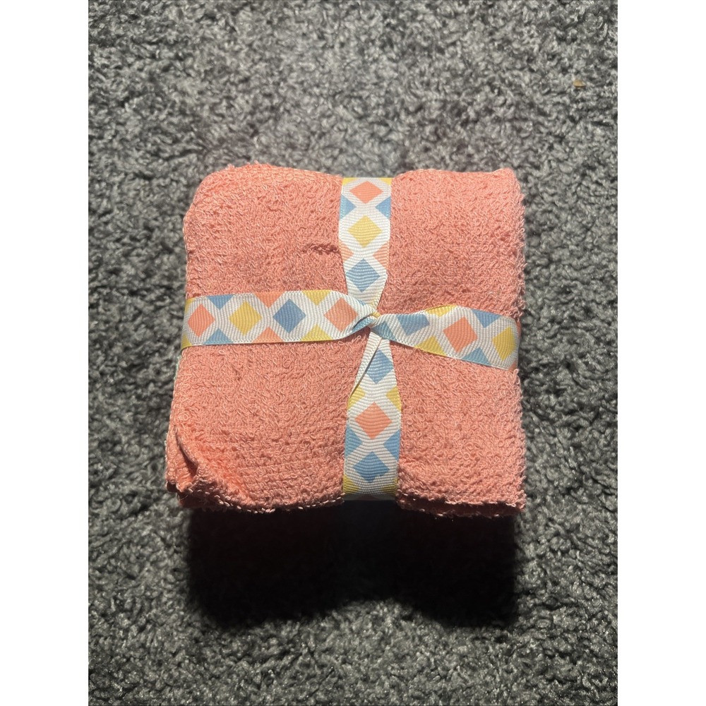 Golden‎ 100% Cotten Wash Cloth Set Of  12. 6 Colors In Set , Ribbon Wrapped - Picture 4 of 7